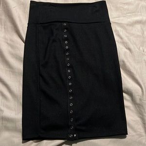 Super cute brand new black button up skirt, new with tags never been worn